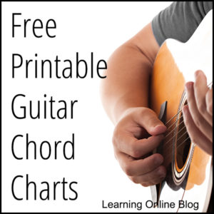 Man strumming guitar - Free Printable Guitar Chord Charts