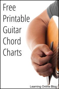 Man strumming guitar - Free Printable Guitar Chord Charts