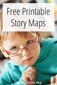Boy thinking - Free Printable Story Maps