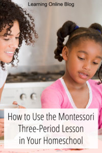 Mother and child at a table - Mother and child at a table - How to Use the Montessori Three-Period Lesson in Your Homeschool