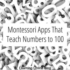 White numbers - Montessori Apps That Teach Numbers to 100