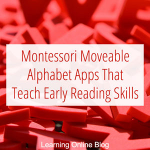Red letters - Montessori Moveable Alphabet Apps That Teach Early Reading Skills