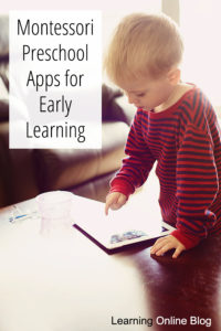 Child using tablet - Montessori Preschool Apps for Early Learning