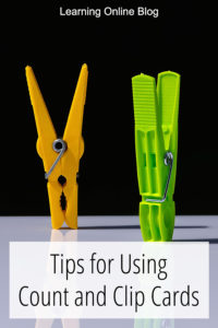Clothespins - Tips for Using Count and Clip Cards
