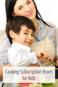 Mom and son cooking - Cooking Subscription Boxes for Kids