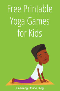 Boy doing yoga - Free Printable Yoga Games for Kids