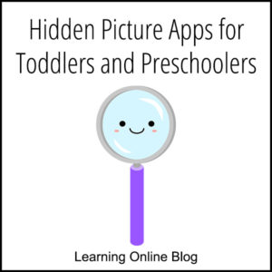 Magnifying glass with face - Hidden Picture Apps for Toddlers and Preschoolers