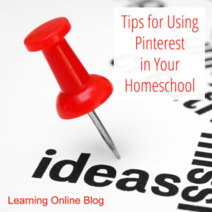 Red pin on paper - Tips for Using Pinterest in Your Homeschool