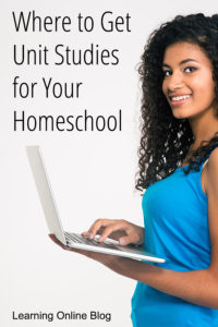 Woman holding laptop - Where to Get Unit Studies for Your Homeschool