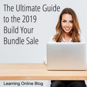 Woman on computer - The Ultimate Guide to the 2019 Build Your Bundle Sale