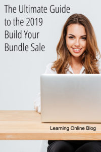 Woman on computer - The Ultimate Guide to the 2019 Build Your Bundle Sale