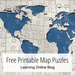 World map puzzle - Free Printable Map Puzzles