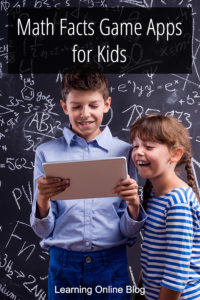 Two children looking at a tablet - Math Facts Game Apps for Kids