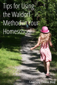 Girl running in the forest - Tips for Using the Waldorf Method in Your Homeschool