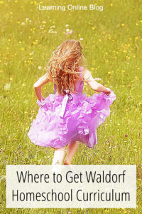 Girl running in a field - Where to Get Waldorf Homeschool Curriculum