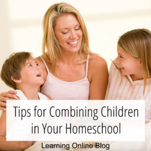 Mom reading to two children - Tips for Combining Children in Your Homeschool