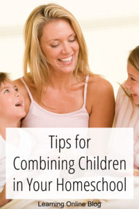 Mom reading to two children - Tips for Combining Children in Your Homeschool