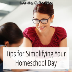 Woman teaching girl - Tips for Simplifying Your Homeschool Day