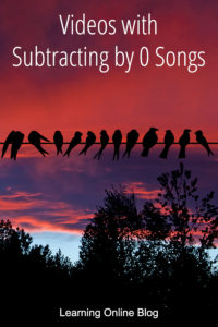 Birds on a line during sunset - Videos with Subtracting by 0 Songs