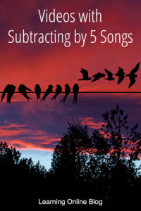 Five birds flying away - Videos with Subtracting by 5 Songs