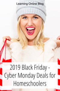 Woman holding shopping bags - 2019 Black Friday – Cyber Monday Deals for Homeschoolers