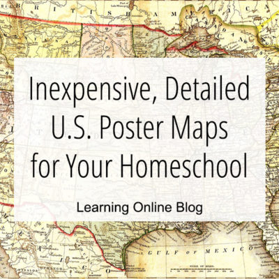 Inexpensive, Detailed U.S. Poster Maps for Your Homeschool