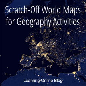 Europe - Scratch-Off World Maps for Geography Activities
