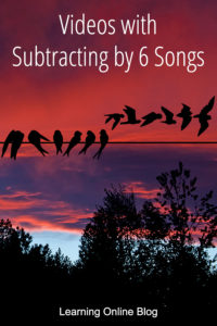Six birds flying away - Videos with Subtracting by 6 Songs