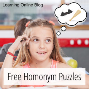 Girl thinking - Free Homonym Puzzles