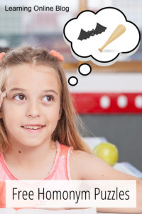 Girl thinking - Free Homonym Puzzles