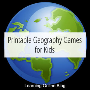 Earth - Printable Geography Games for Kids