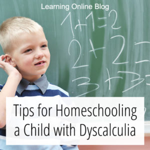 Boy doing math - Tips for Homeschooling a Child with Dyscalculia