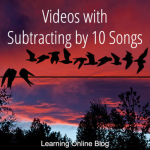 10 birds flying away - Videos with Subtracting by 10 Songs