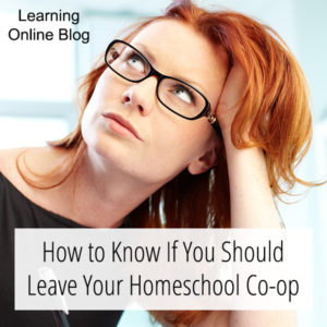 Woman thinking - How to Know If You Should Leave Your Homeschool Co-op
