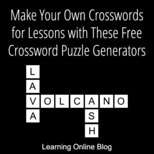 Crossword - Make Your Own Crosswords for Lessons with These Free Crossword Puzzle Generators