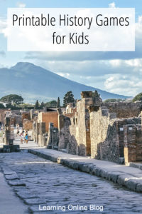 Pompeii - Printable History Games for Kids
