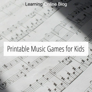 Sheet music - Printable Music Games for Kids