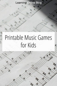 Sheet music - Printable Music Games for Kids