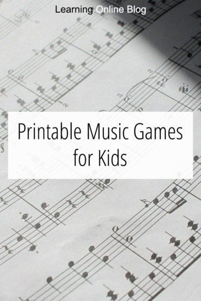 Printable Music Games for Kids