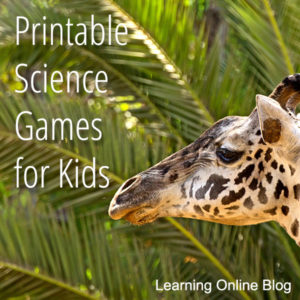 Giraffe - Printable Science Games for Kids