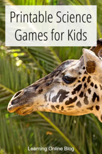 Giraffe - Printable Science Games for Kids
