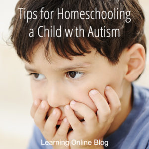 Boy with head in hands - Tips for Homeschooling a Child with Autism