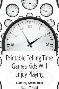 Clocks - Printable Telling Time Games Kids Will Enjoy Playing