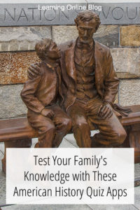 Statue of Abraham Lincoln and a child - Test Your Family's Knowledge with These American History Quiz Apps