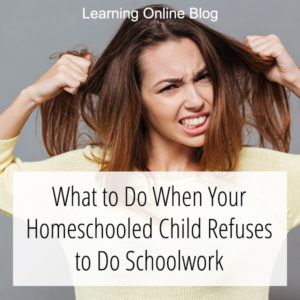 Woman pulling her hair - What to Do When Your Homeschooled Child Refuses to Do Schoolwork