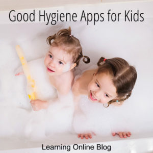 Two girls bathing - Good Hygiene Apps for Kids