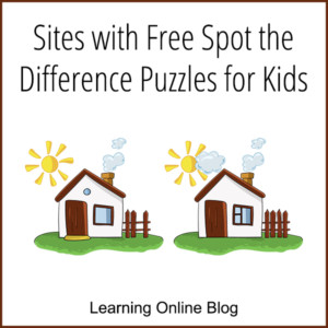 Two houses - Sites with Free Spot the Difference Puzzles for Kids