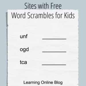 Word scramble - Sites with Free Word Scrambles for Kids