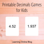 Printable Decimals Games for Kids